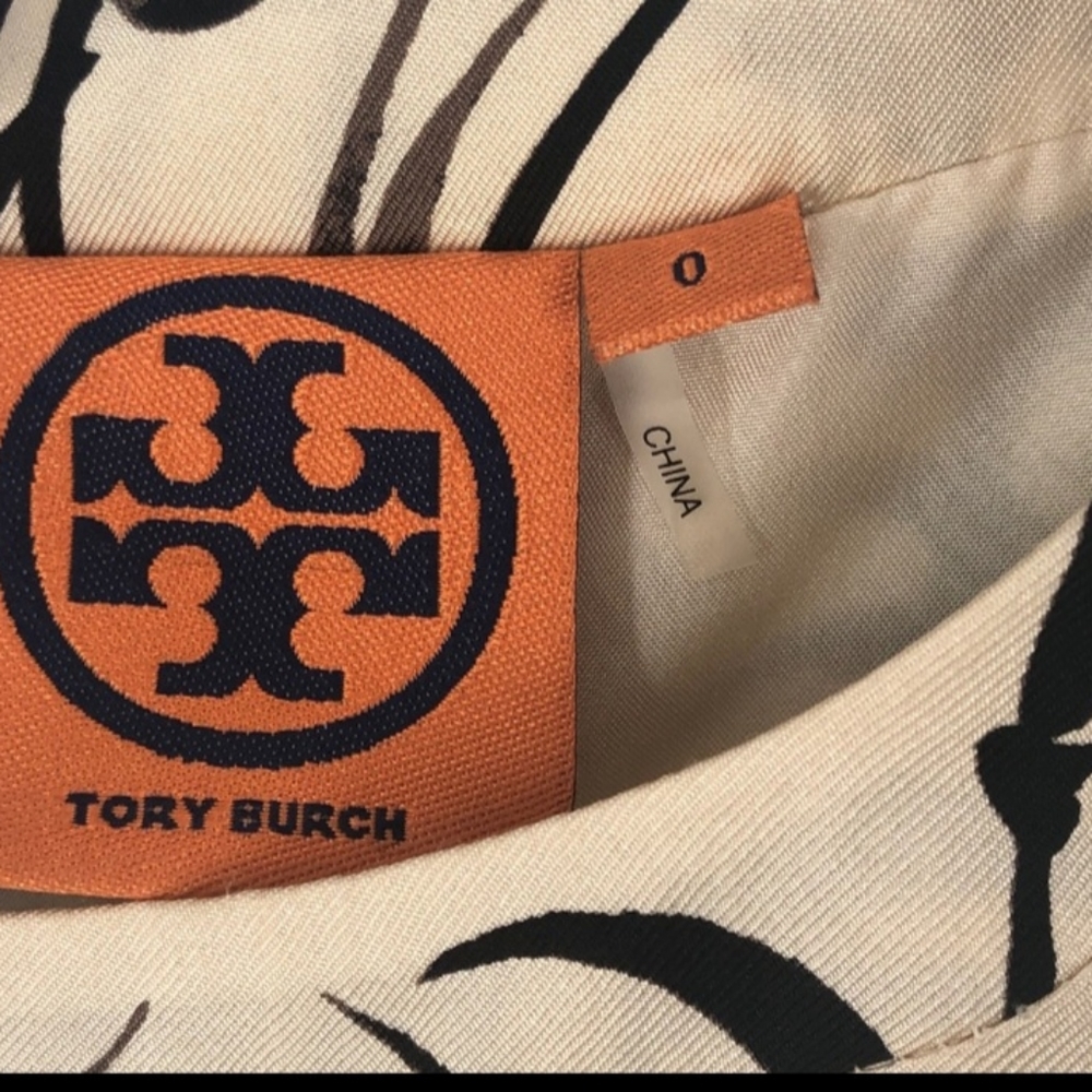 Tory Burch silk floral dress Sz 0 - Picture 2 of 2